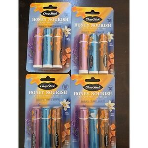 ChapStick Moisturizing Honey Lip Balm Variety Pack, 0.15 oz, 4 Pack Lot Of 3